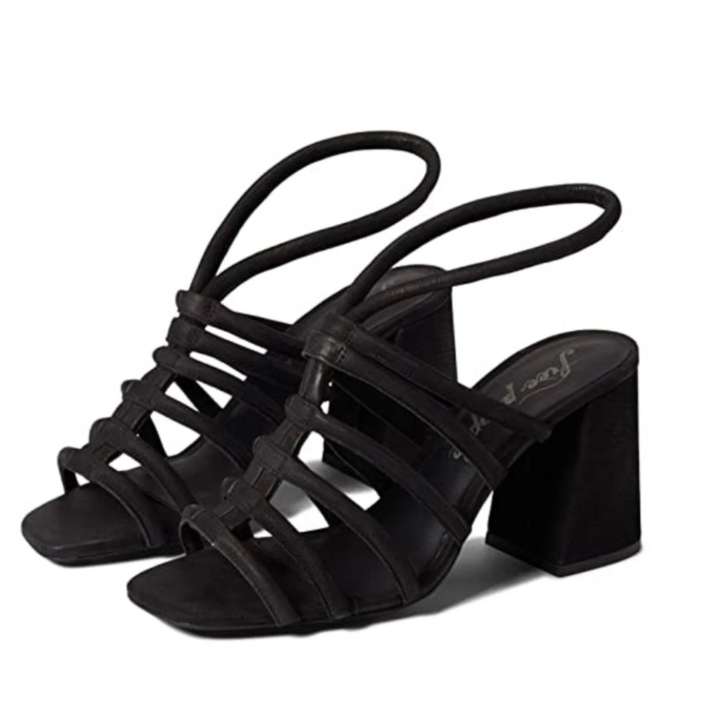 Free People Colette Cinched Heel Black